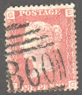 Great Britain Scott 33 Used Plate 198 - EG - Click Image to Close
